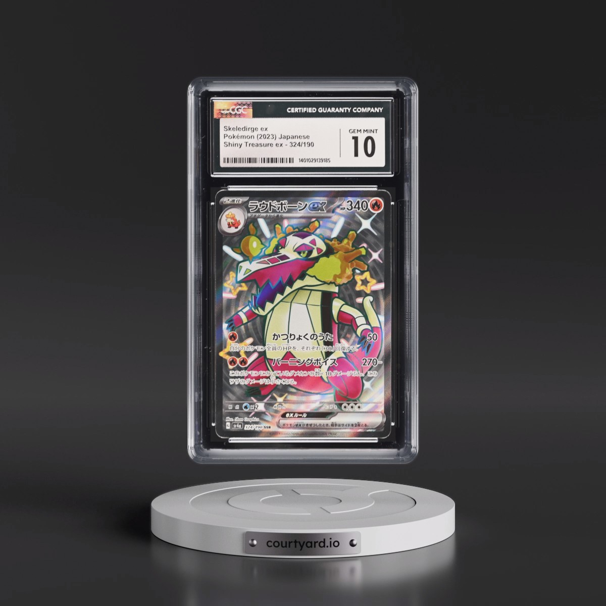 2023 Shiny Treasure ex #324/190 Skeledirge ex - Shiny Super Rare Holo (CGC 10 GEM MINT)