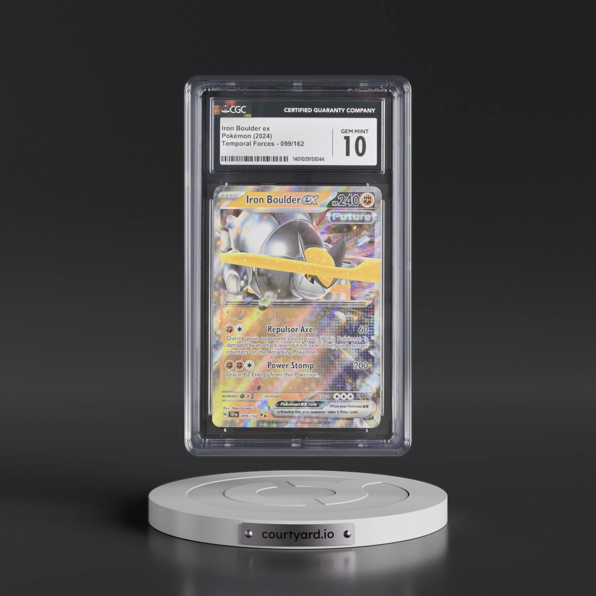2023 Temporal Forces - TEF EN Iron Boulder ex - Holo #099/162 CGC 10