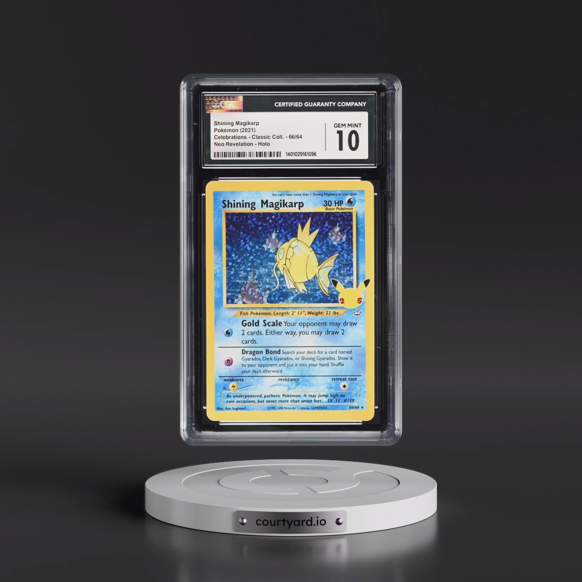 2021 Celebrations - Classic Collection #66/64 Shining Magikarp - Neo Revelation Holo (CGC 10 GEM MINT)