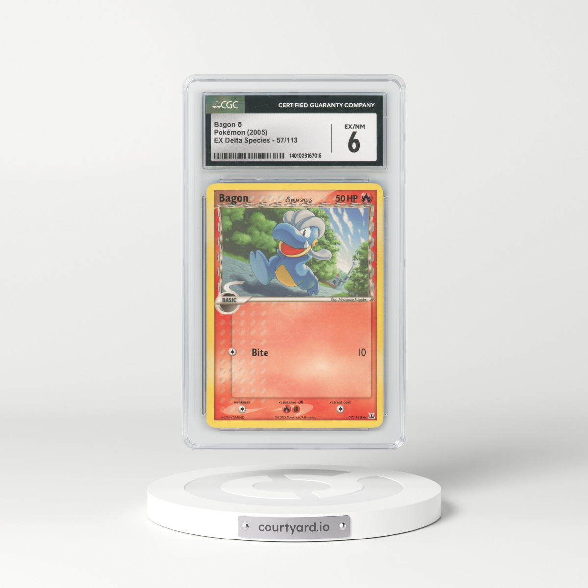 2005 EX Delta Species #57/113 Bagon δ (CGC 6 EX-NM)