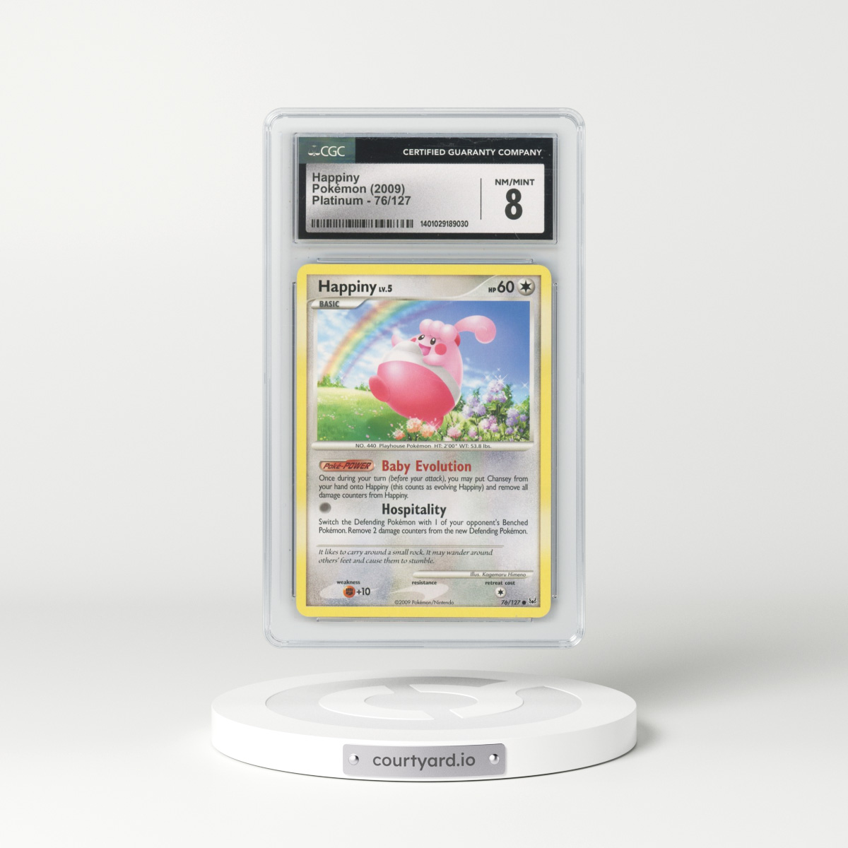 2009 Platinum #76/127 Happiny (CGC 8 NM-MT)