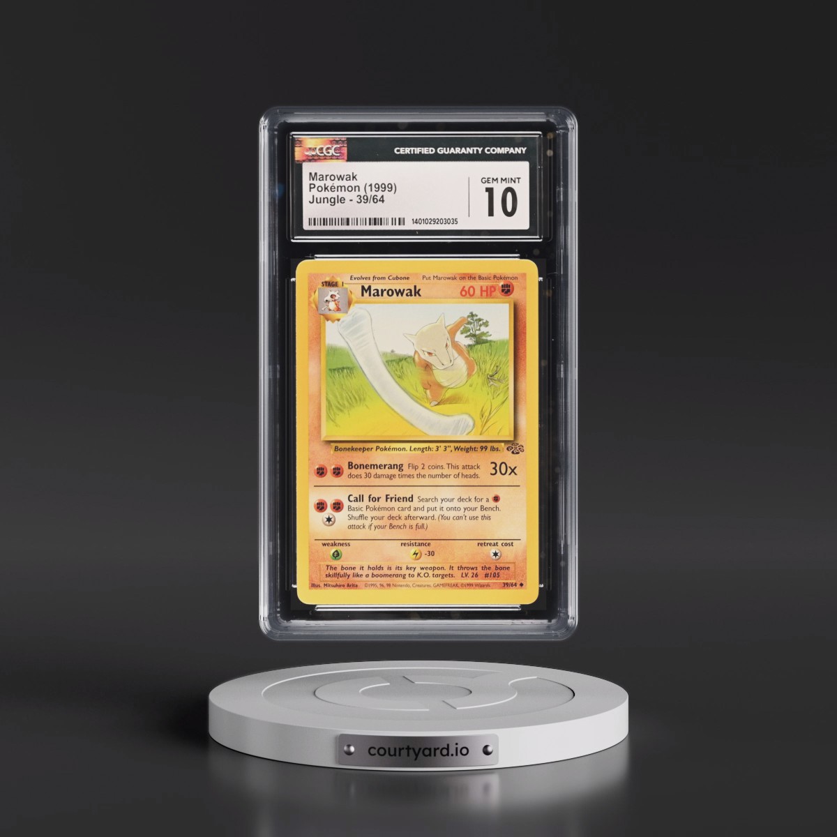 1999 Jungle #39/64 Marowak (CGC 10 GEM MINT)