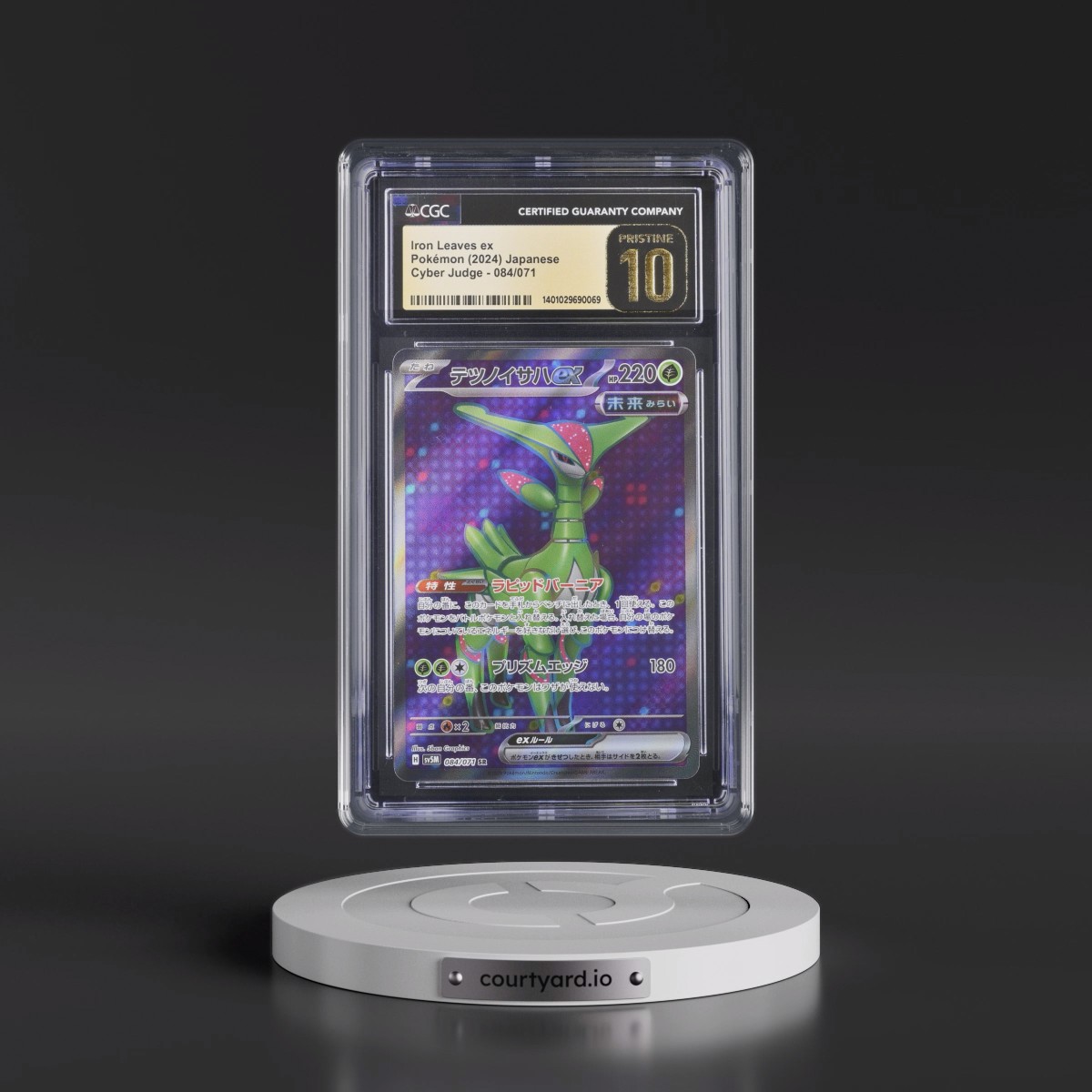 2024 Cyber Judge #084/071 Iron Leaves ex - Super Rare Holo (CGC 10 PRISTINE)