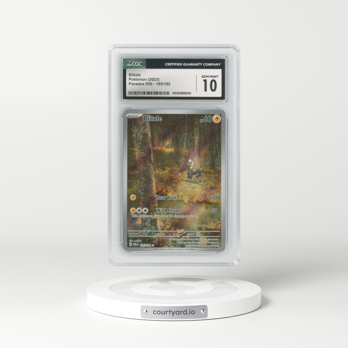2023 Paradox Rift - PAR EN #195/182 Blitzle - Illustration Rare Holo (CGC 10 GEM MINT)