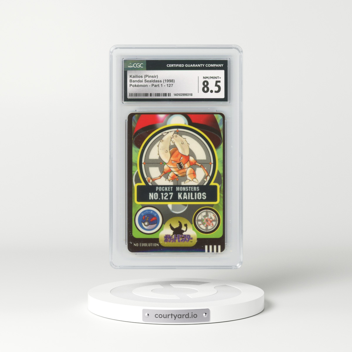 1998 Pokémon - Part 1 #127 Kailios (Pinsir) (CGC 8.5 NM-MT+)