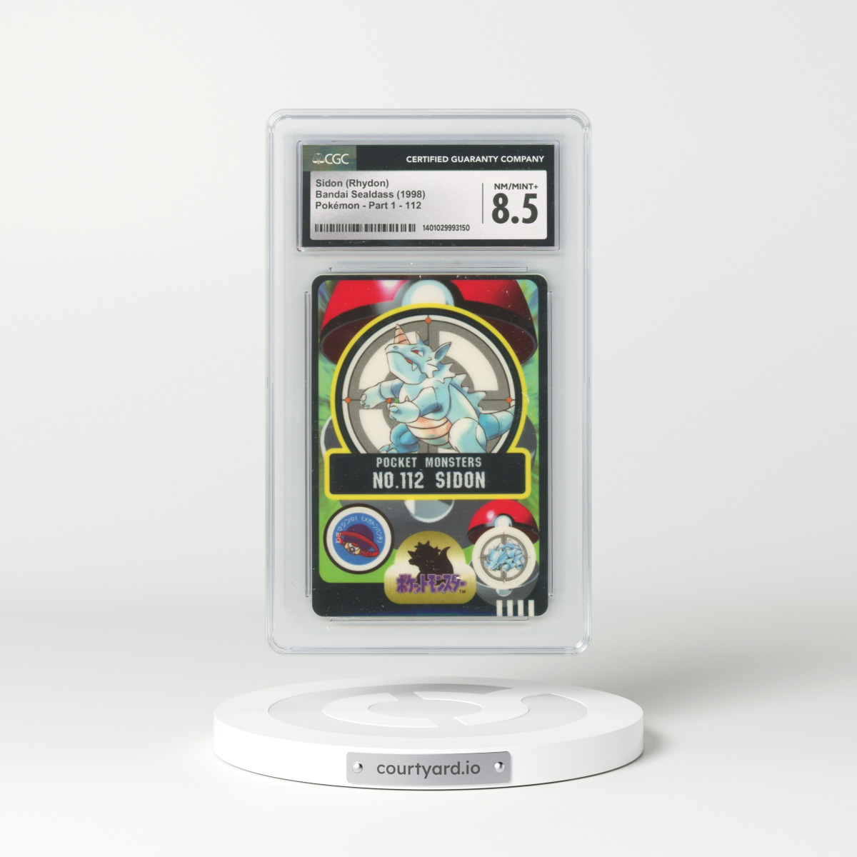 1998 Pokémon - Part 1 #112 Sidon (Rhydon) (CGC 8.5 NM-MT+)