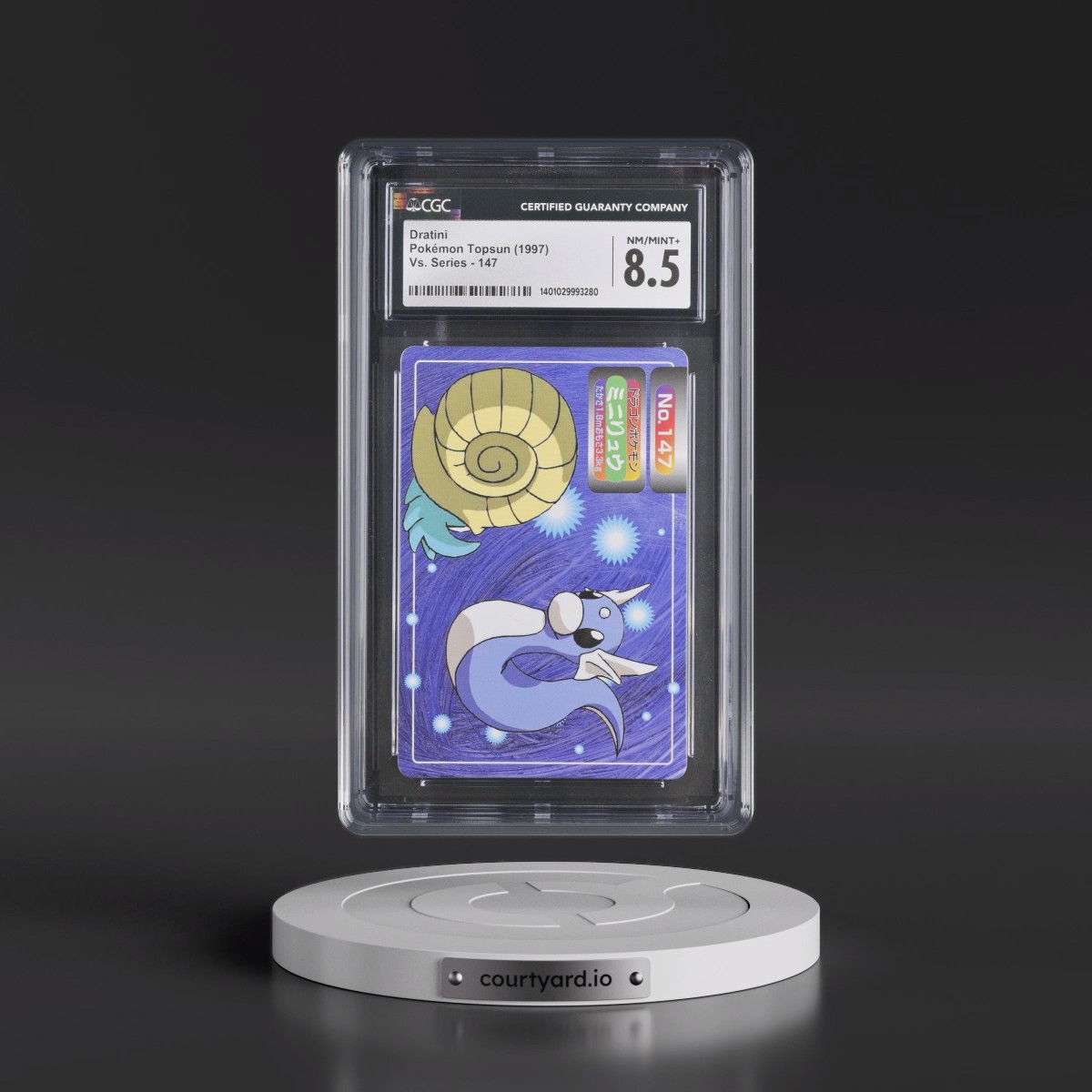 1997 (Two Pokémon) Vs. Series #147 Dratini (CGC 8.5 NM-MT+)
