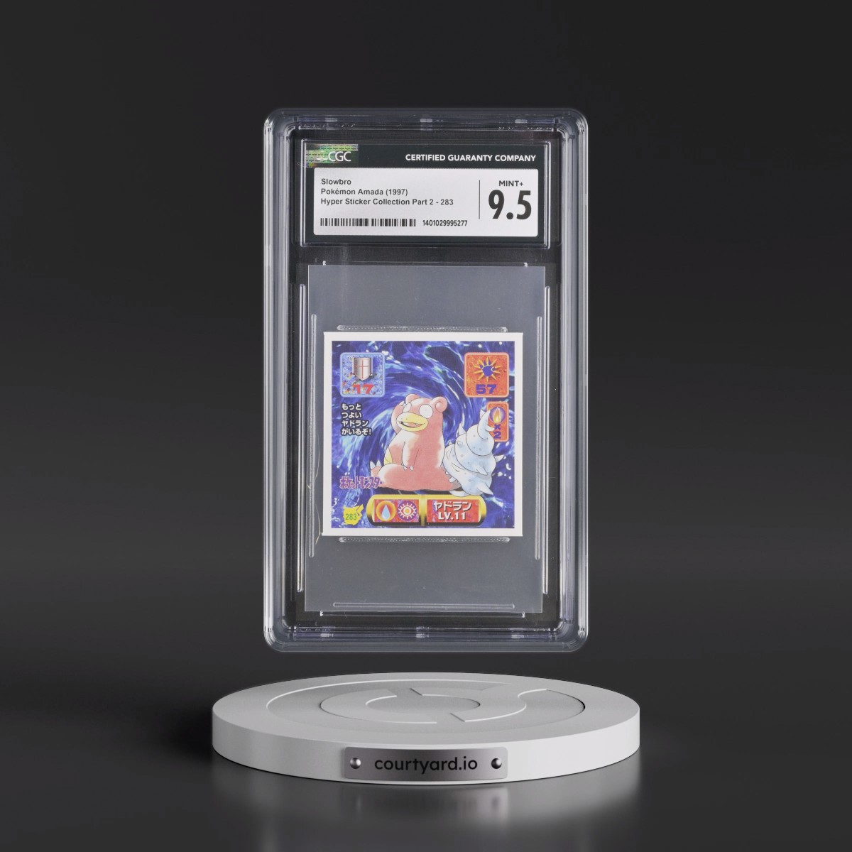 1997 Hyper Sticker Collection Part 2 (1997) #283 Slowbro (CGC 9.5 MINT+)