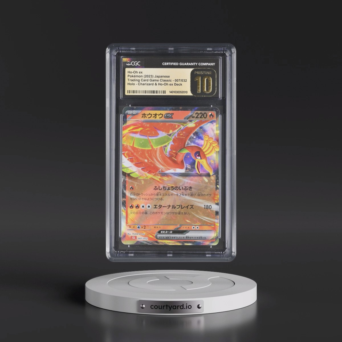 2023 Pokémon Cll-Trading Card Game Classic Charizard & HO-Oh EX Deck #007 HO-Oh EX - Holo (CGC 10 PRISTINE)