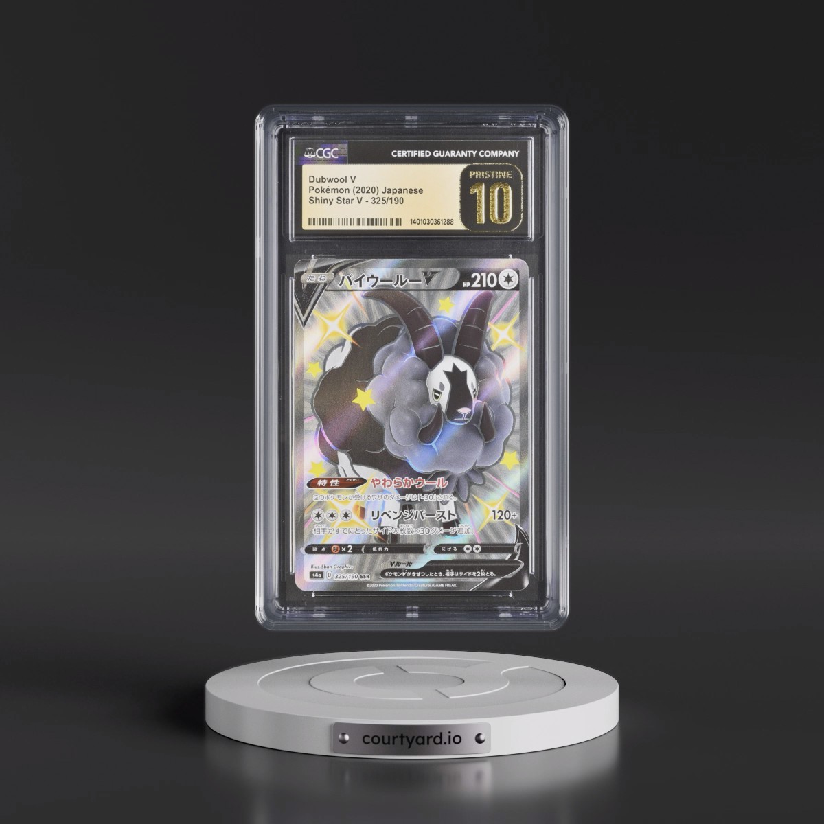 2020 Shiny Star V #325/190 Dubwool V - Shiny Super Rare Holo (CGC 10 PRISTINE)