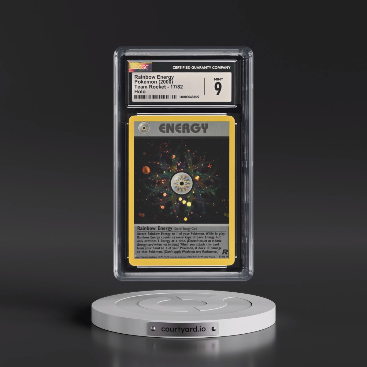 1999 Team Rocket #17/82 Rainbow Energy - Holo (CGC 9 MINT)