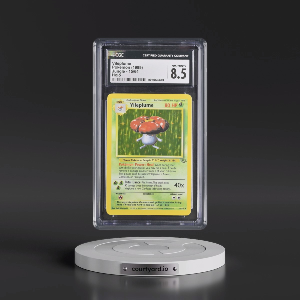1999 Jungle #15/64 Vileplume - Holo (CGC 8.5 NM-MT+)