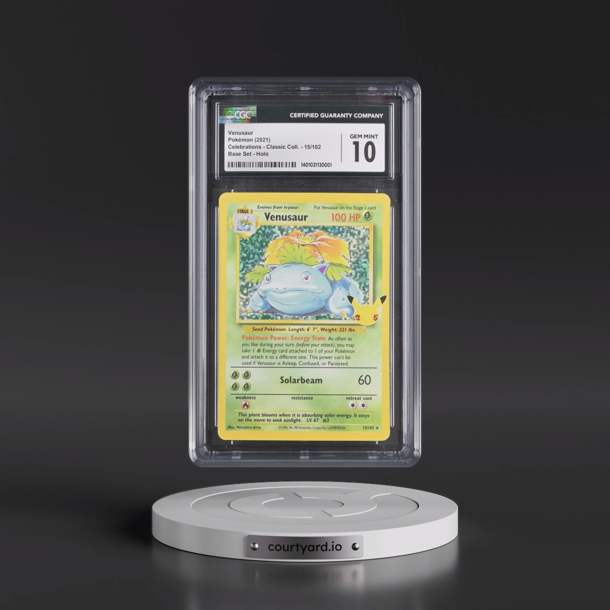 2021 Celebrations - Classic Collection #15/102 Venusaur - Base Set Holo (CGC 10 GEM MINT)