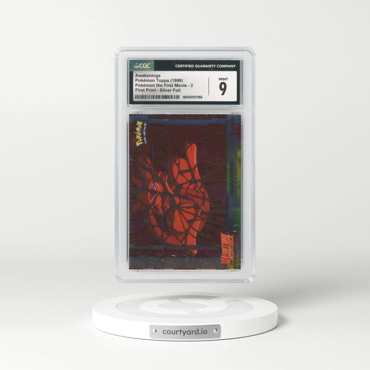 1999 Movie Promo #2 Awakenings - First Print (Blue Topps Logo) Silver Foil (CGC 9 MINT)