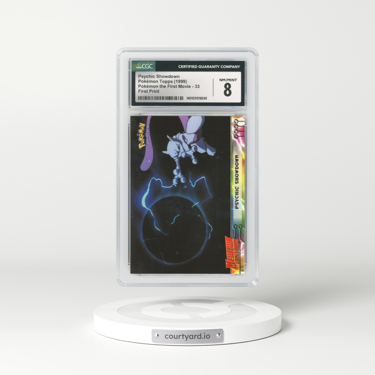 1999 Movie Promo #33 Psychic Showdown - First Print (Blue Topps Logo) (CGC 8 NM-MT)