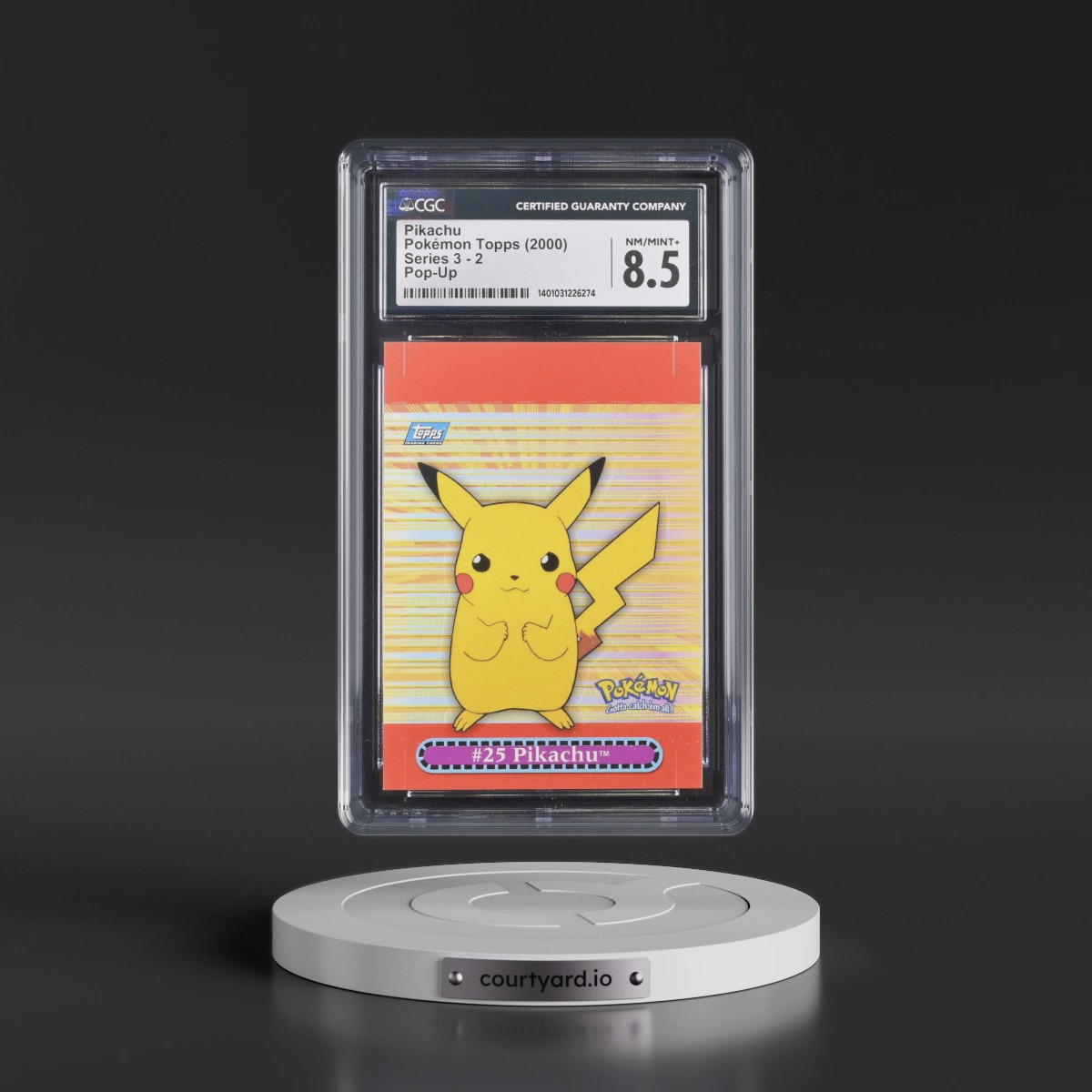 2000 Series 3 (Oval Nintendo Seal) #2 Pikachu - Pop-Up (CGC 8.5 NM-MT+)