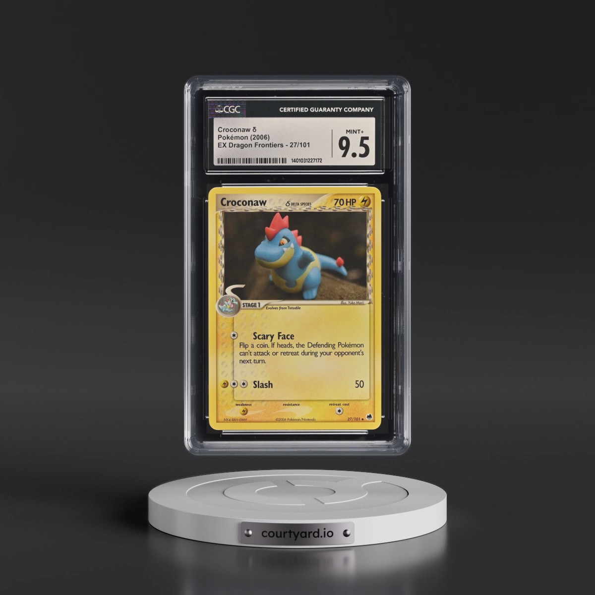 2006 EX Dragon Frontiers #27/101 Croconaw δ (CGC 9.5 MINT+)