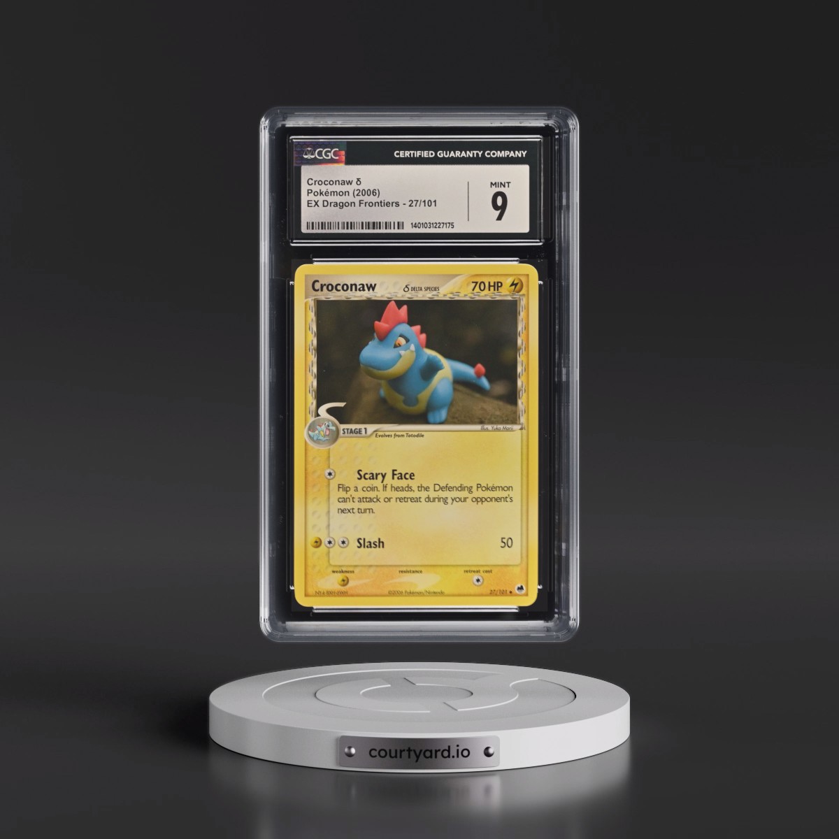 2006 EX Dragon Frontiers #27/101 Croconaw δ (CGC 9 MINT)