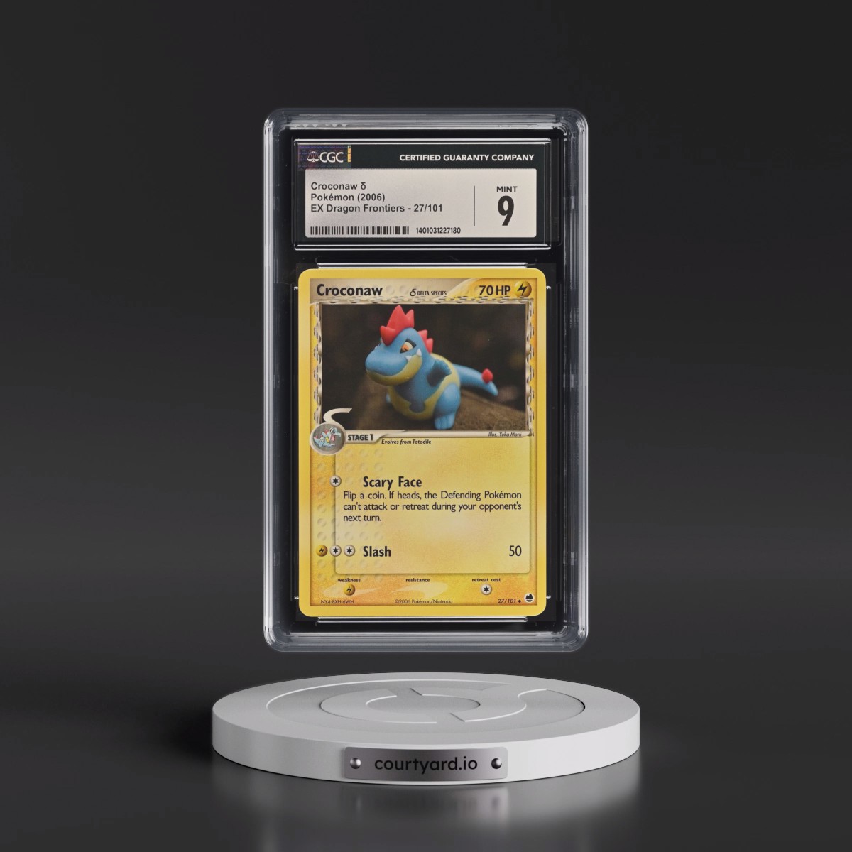 2006 EX Dragon Frontiers #27/101 Croconaw δ (CGC 9 MINT)