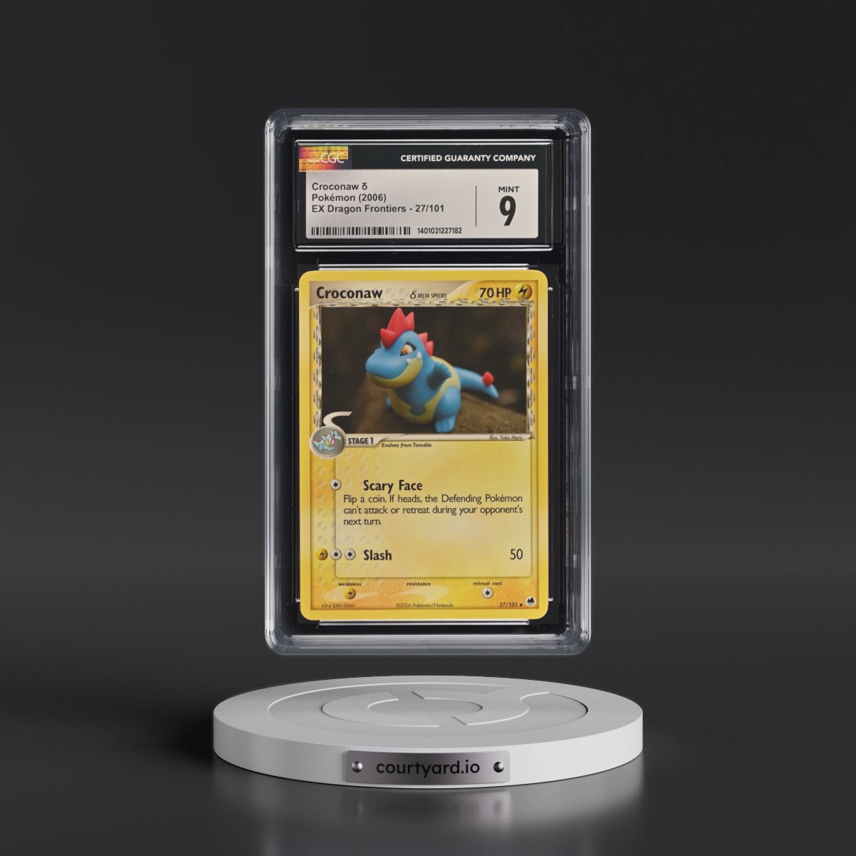 2006 EX Dragon Frontiers #27/101 Croconaw δ (CGC 9 MINT)