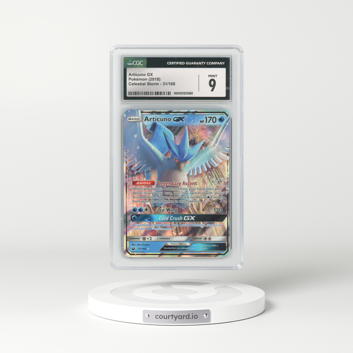 2018 Celestial Storm #31/168 Articuno GX - Holo (CGC 9 MINT)