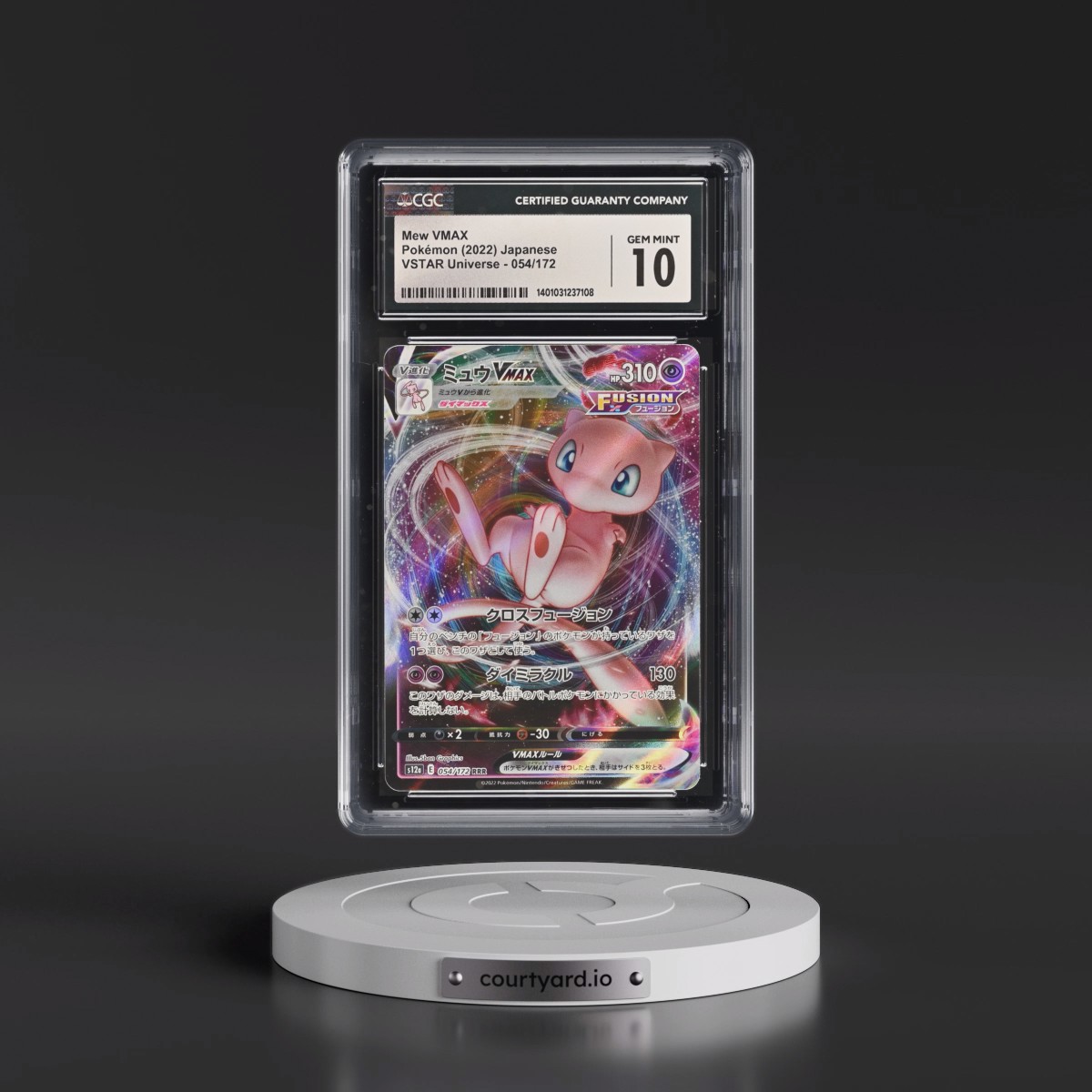 2022 VSTAR Universe #054/172 Mew VMAX - Holo (CGC 10 GEM MINT)