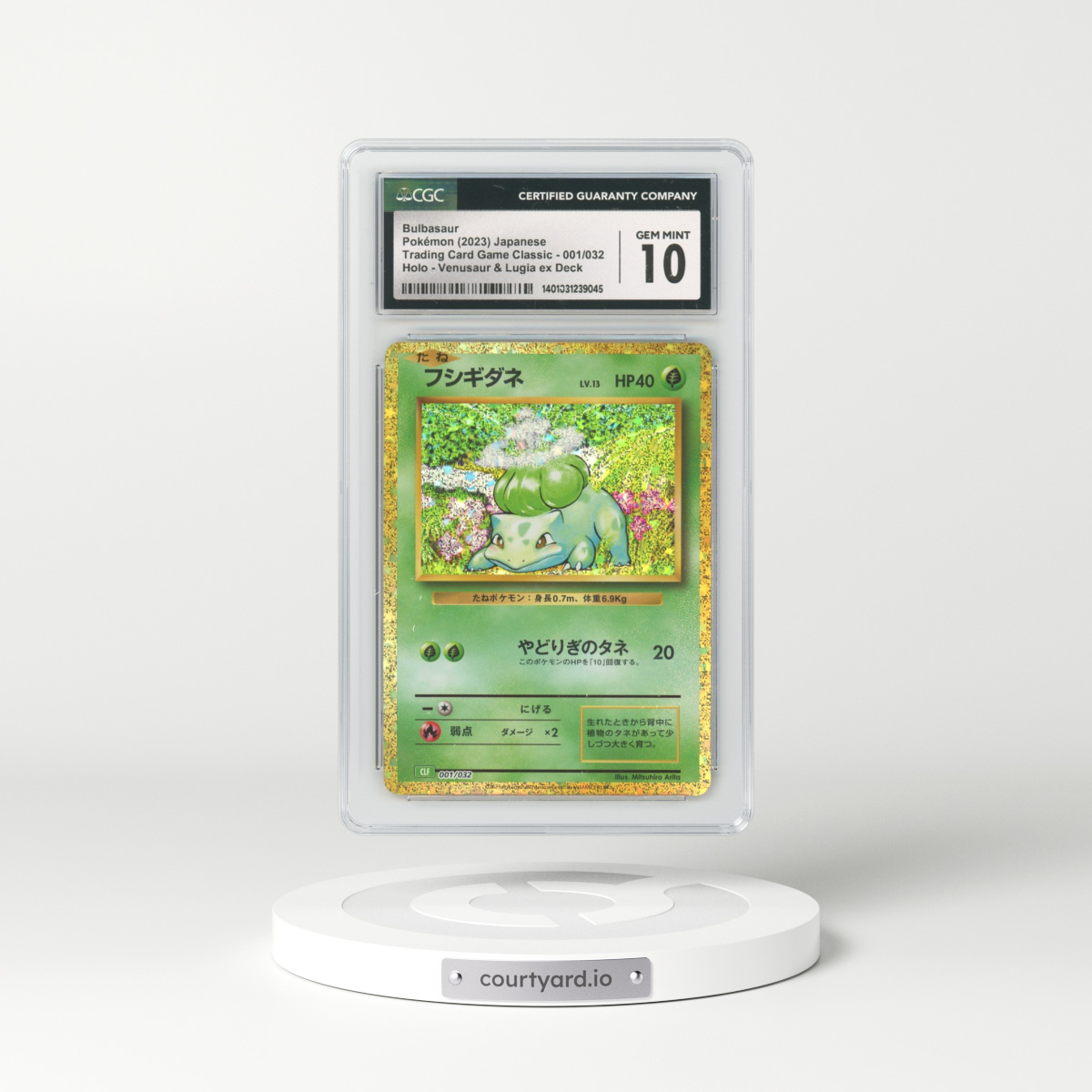 2023 Japanese Trading Card Game Classic #1 Bulbasaur - Holo (CGC 10 GEM MINT)