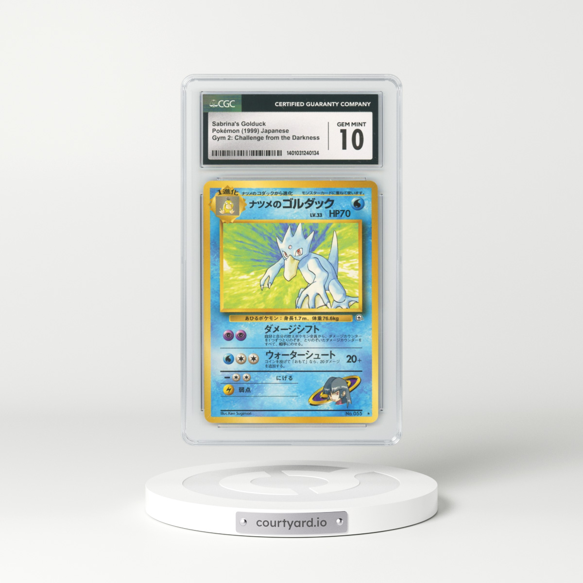 1999 Japanese Challenge from the Darkness Sabrina's Golduck (CGC 10 GEM MINT)
