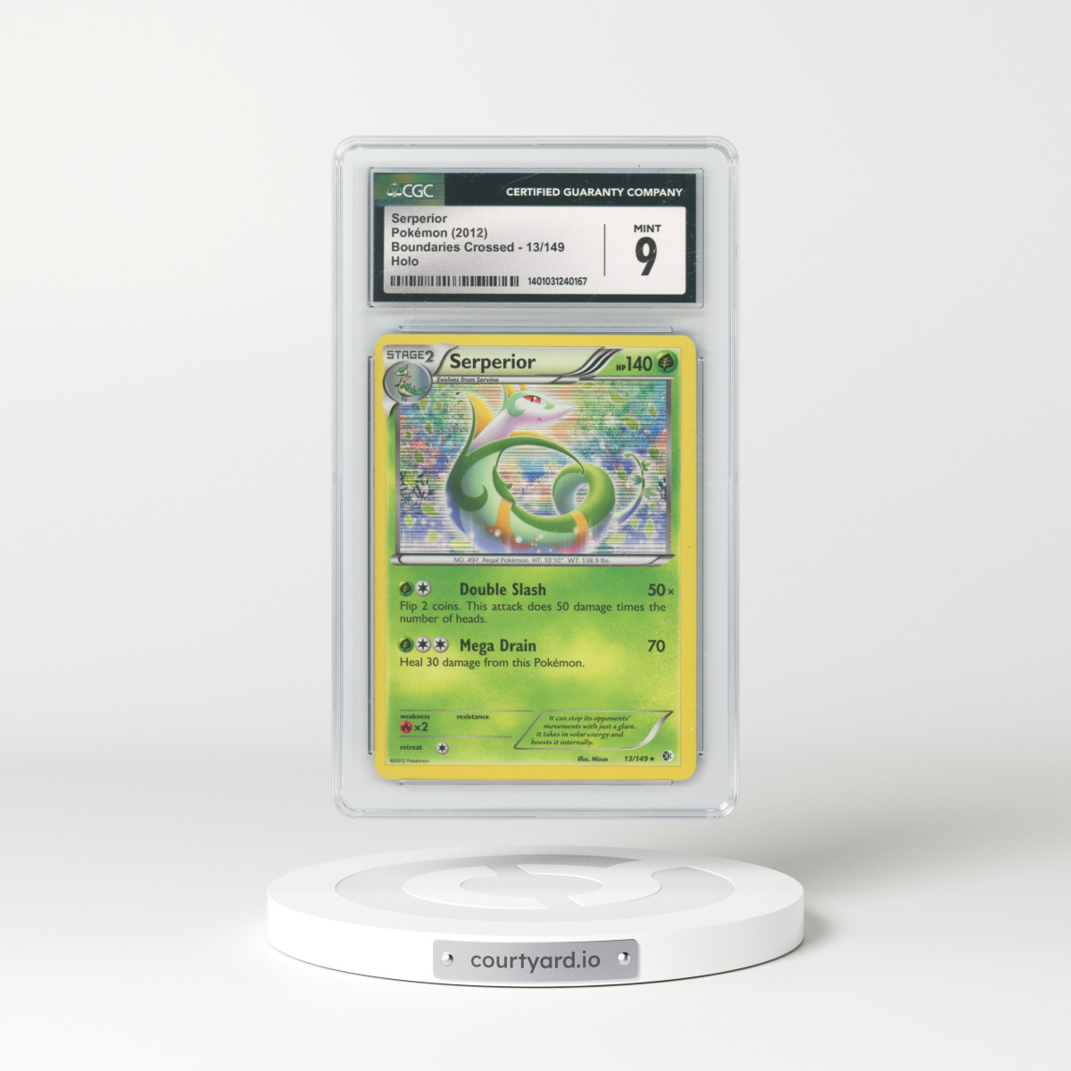 2012 Boundaries Crossed #13/149 Serperior - Holo (CGC 9 MINT)