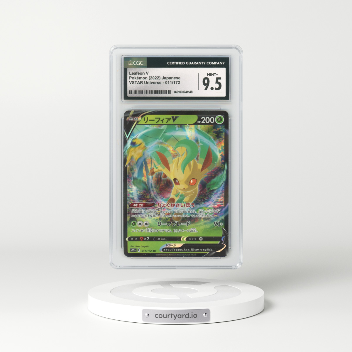 2022 Japanese VSTAR Universe #11 Leafeon V (CGC 9.5 MINT+)