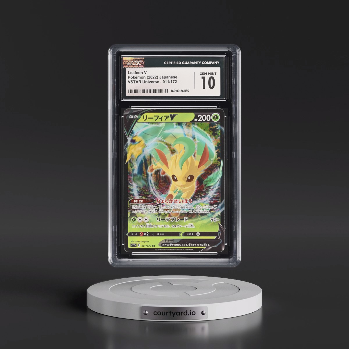 2022 VSTAR Universe #011/172 Leafeon V - Holo (CGC 10 GEM MINT)