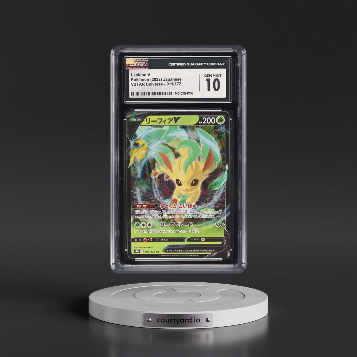2022 VSTAR Universe #011/172 Leafeon V - Holo (CGC 10 GEM MINT)