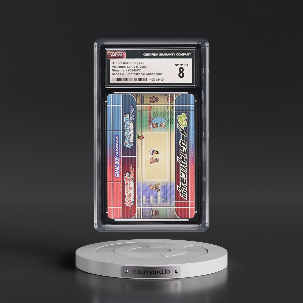 2003 Pokémon Battle-e - Japanese #08-B033 School Kid Tomoyasu - Series 2 Unbreakable Confidence (CGC 8 NM-MT)