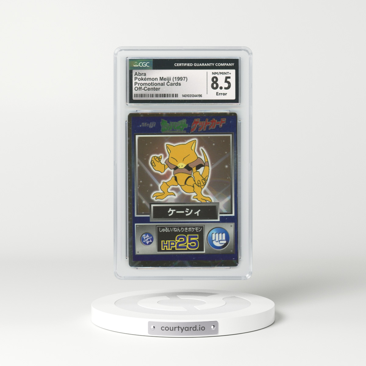 1997 Japanese Meiji Promo Foil Abra (CGC 8.5 NM-MT+)