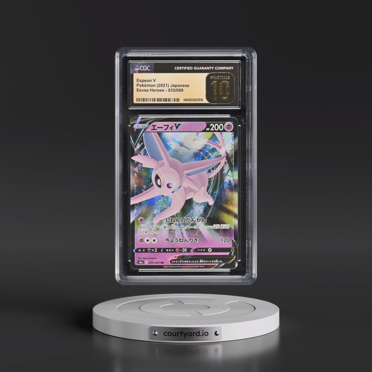 2021 Eevee Heroes #035/069 Espeon V - Holo (CGC 10 PRISTINE)