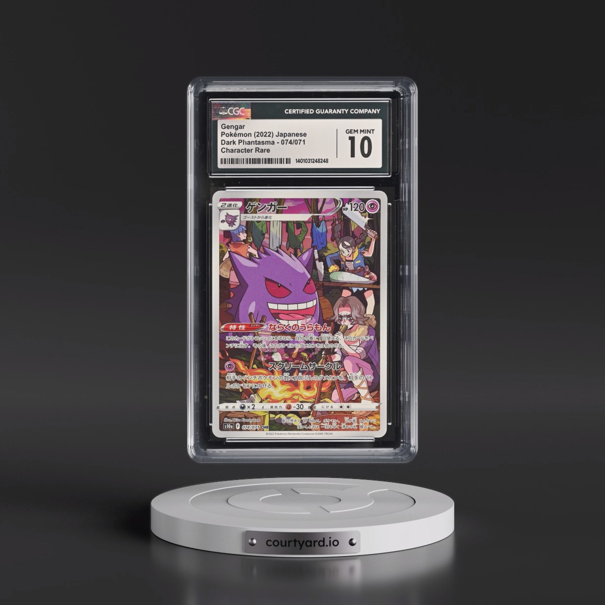 2021 Dark Phantasma #074/071 Gengar - Character Rare Holo (CGC 10 GEM MINT)