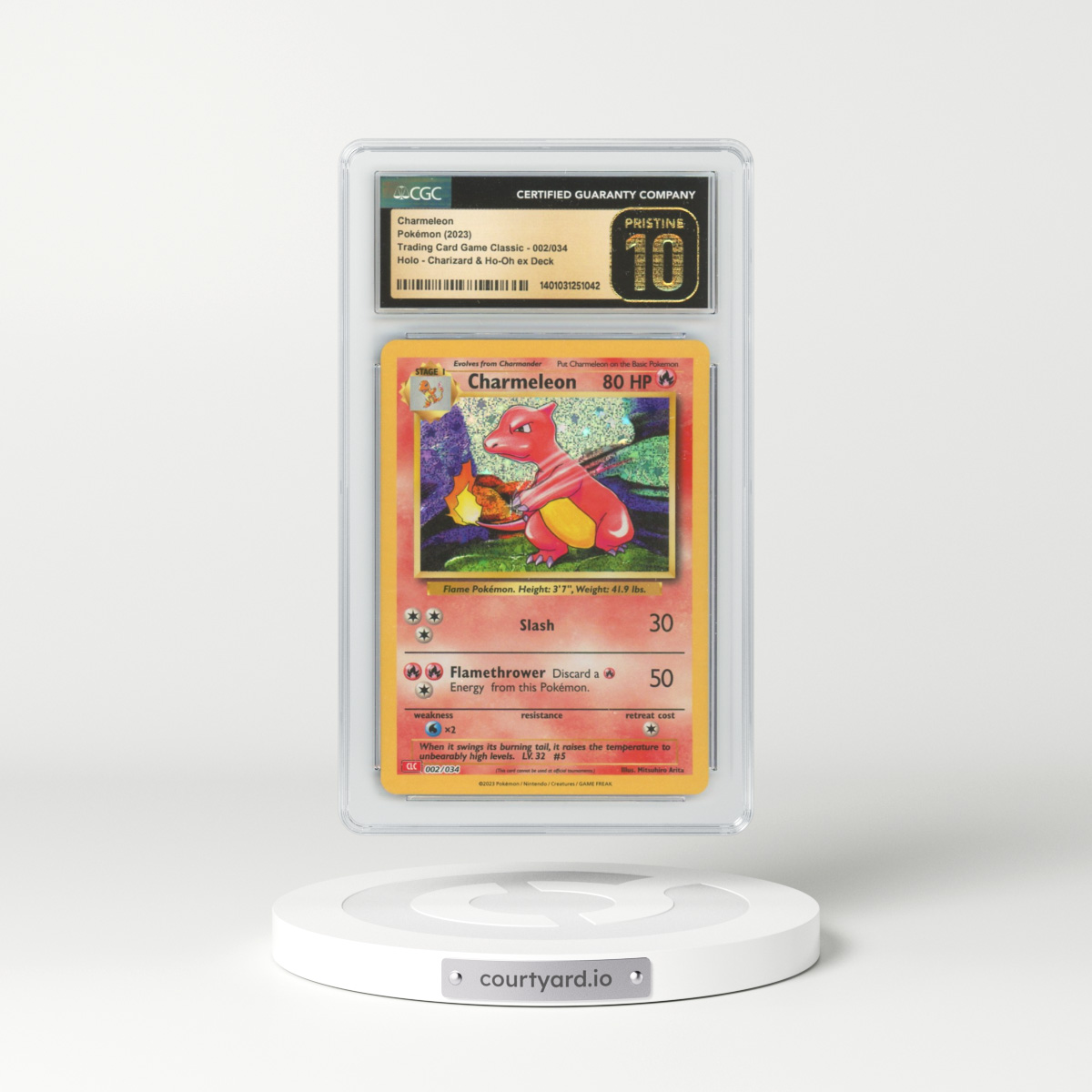 2023 Trading Card Game Classic #2 Charmeleon - Holo (CGC 10 PRISTINE)