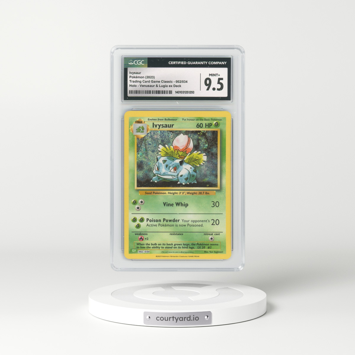 2023 Trading Card Game Classic #2 Ivysaur - Holo (CGC 9.5 MINT+)