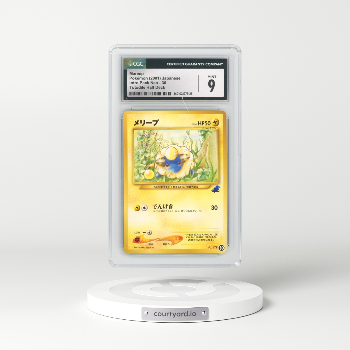 2001 Intro Pack Neo #30 Mareep - Totodile Half Deck (CGC 9 MINT)