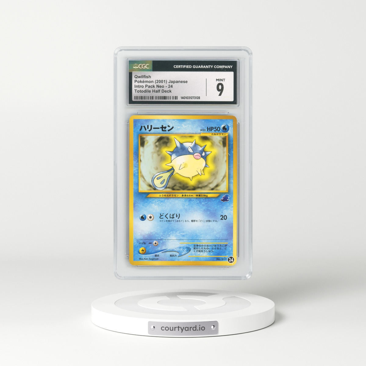 2001 Intro Pack Neo #24 Qwilfish - Totodile Half Deck (CGC 9 MINT)