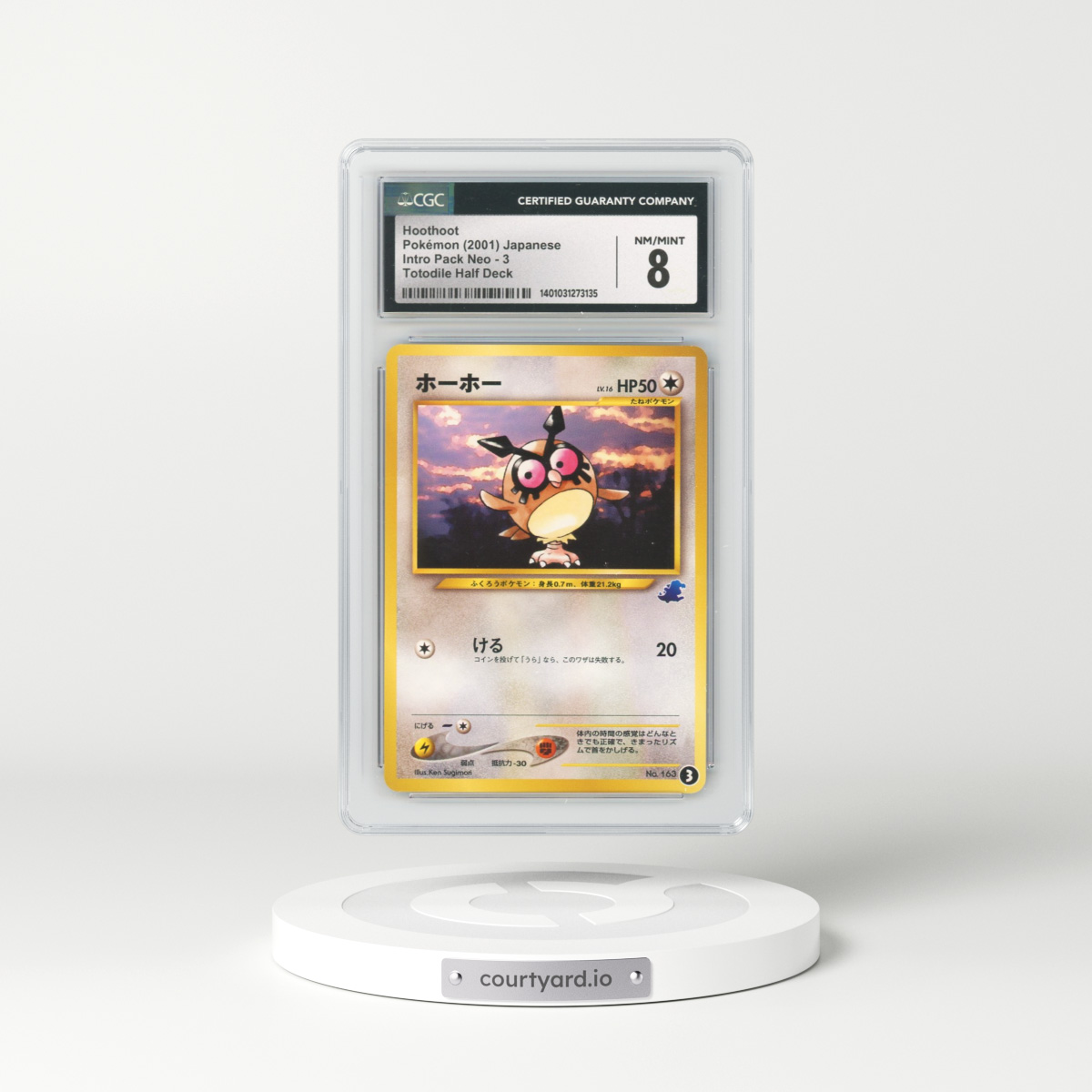 2001 Intro Pack Neo #3 Hoothoot - Totodile Half Deck (CGC 8 NM-MT)