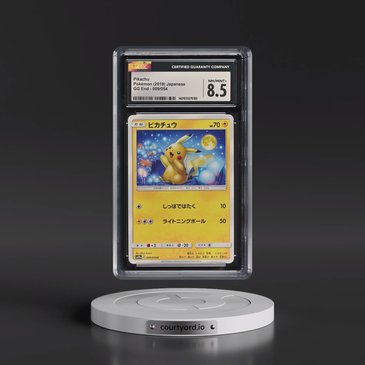 2019 GG End #009/054 Pikachu (CGC 8.5 NM-MT+)