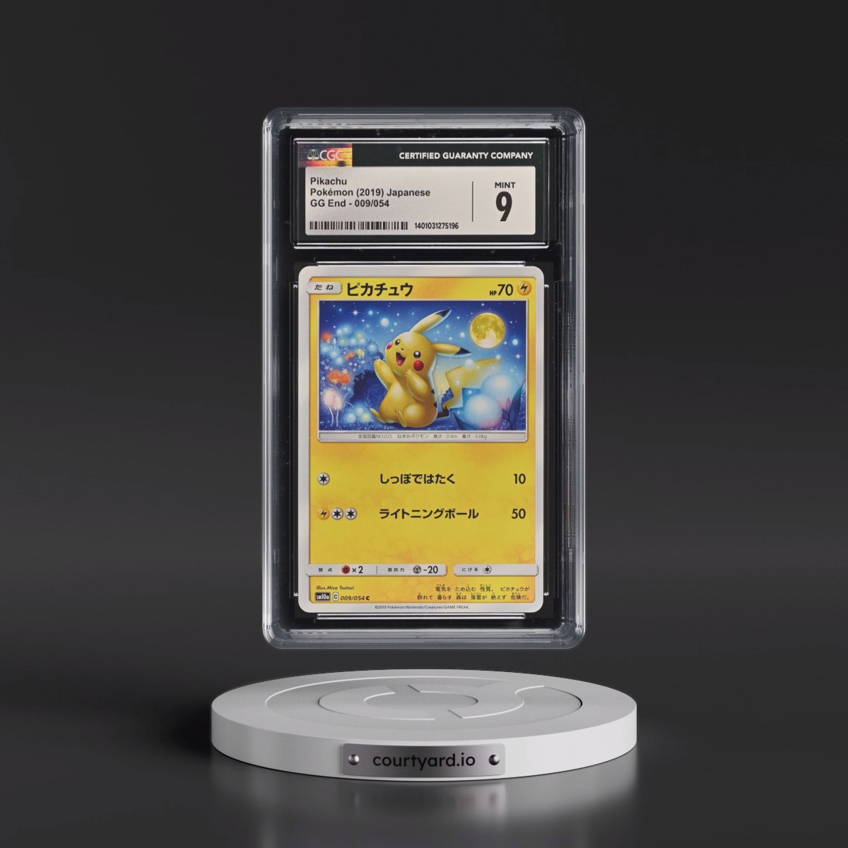 2019 GG End #009/054 Pikachu (CGC 9 MINT)