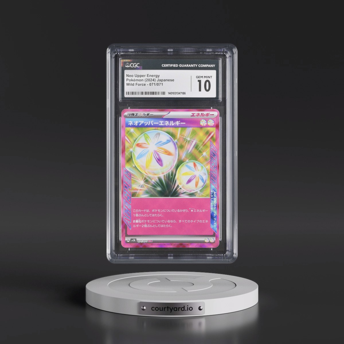 2024 Wild Force #071/071 Neo Upper Energy - ACE SPEC Rare Holo (CGC 10 GEM MINT)