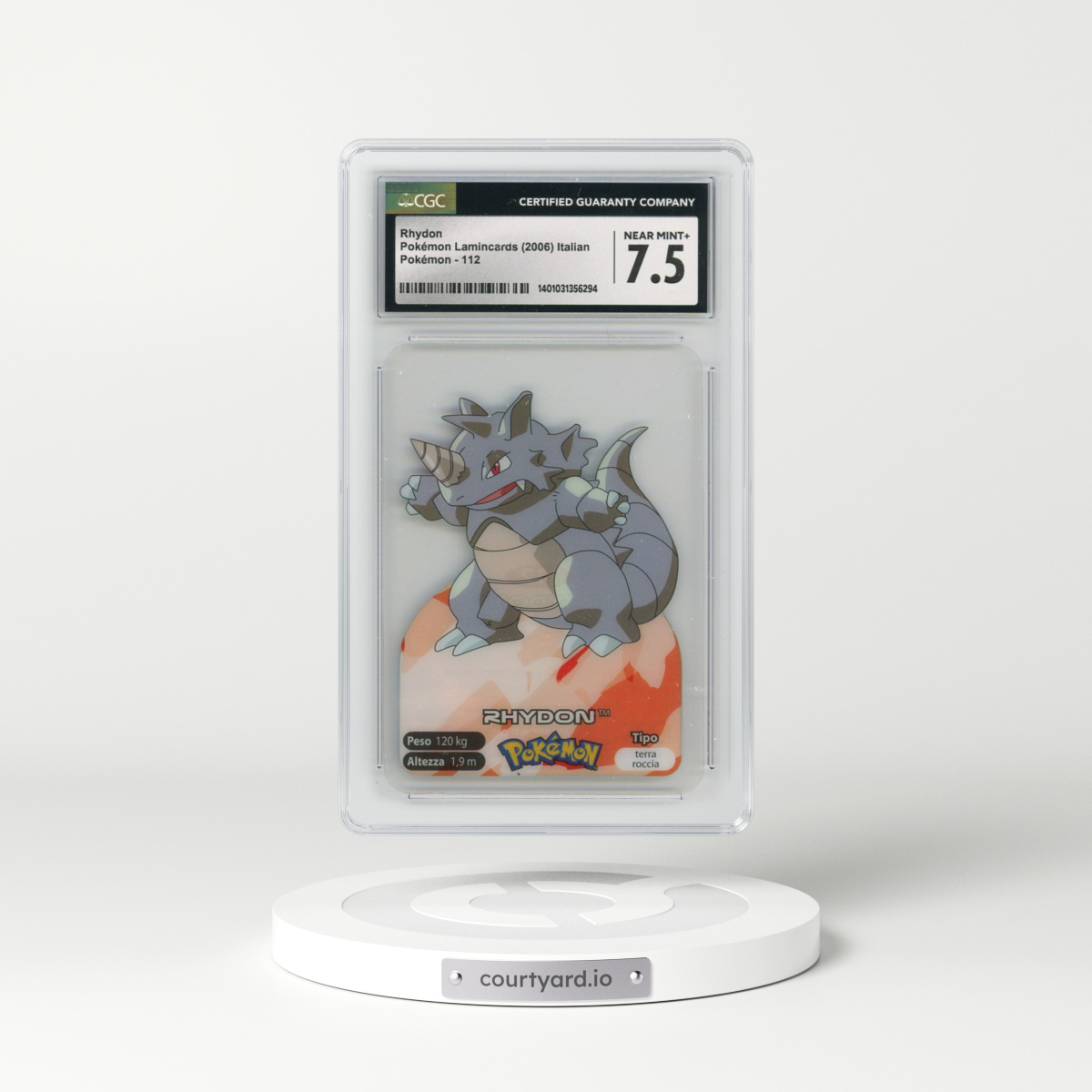 2006 Pokémon National Dex (2006) #112 Rhydon (CGC 7.5 NM+)