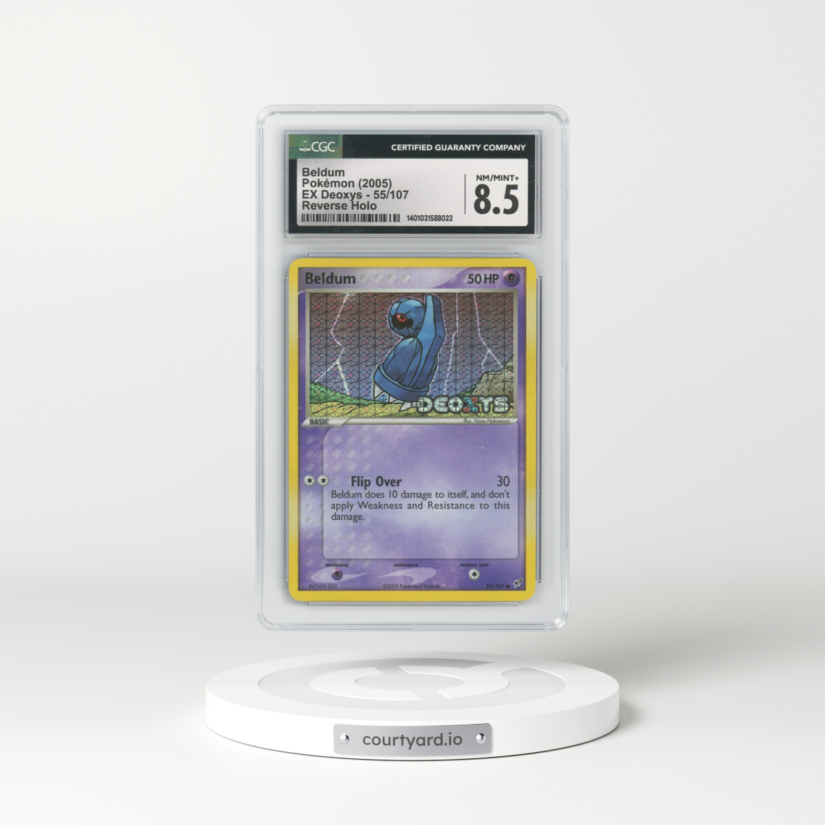2005 EX Deoxys #55/107 Beldum (CGC 8.5 NM-MT+)