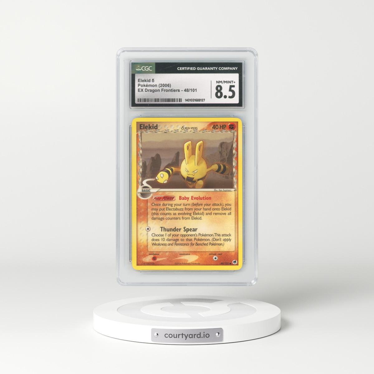 2006 EX Dragon Frontiers #48/101 Elekid δ (CGC 8.5 NM-MT+)