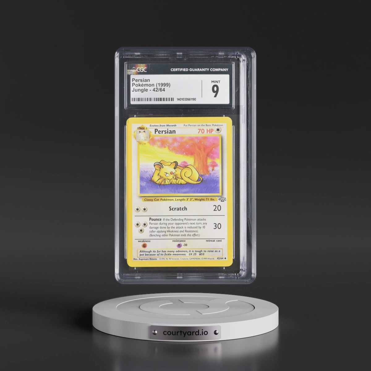 1999 Jungle #42/64 Persian (CGC 9 MINT)