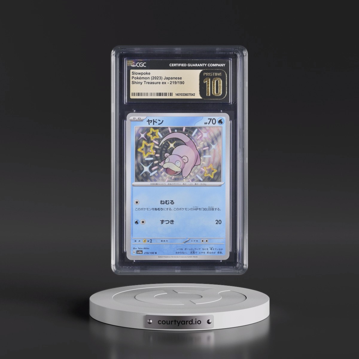 2023 Shiny Treasure ex #219/190 Slowpoke - Shiny Rare Holo (CGC 10 PRISTINE)
