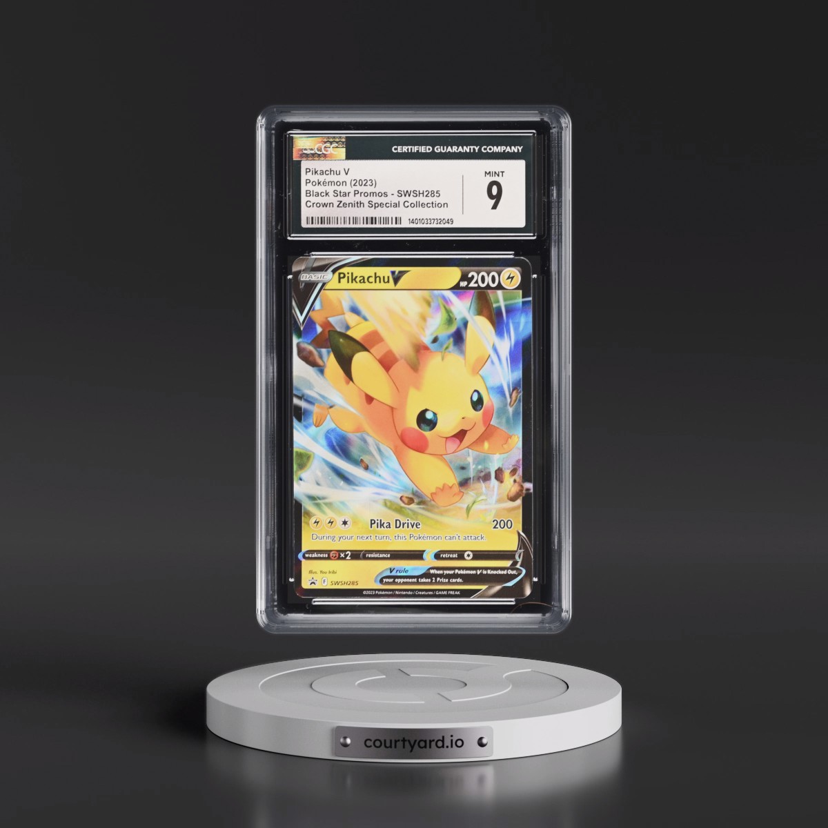 2020 Black Star Promos - Sword & Shield #SWSH285 Pikachu V - Holo Crown Zenith Special Collection (CGC 9 MINT)